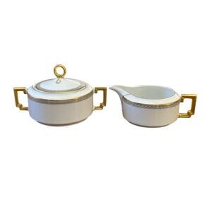 Heinrich & Co Vintage 1930's 'Claridge' Cream Pitcher and Sugar Bowl Set